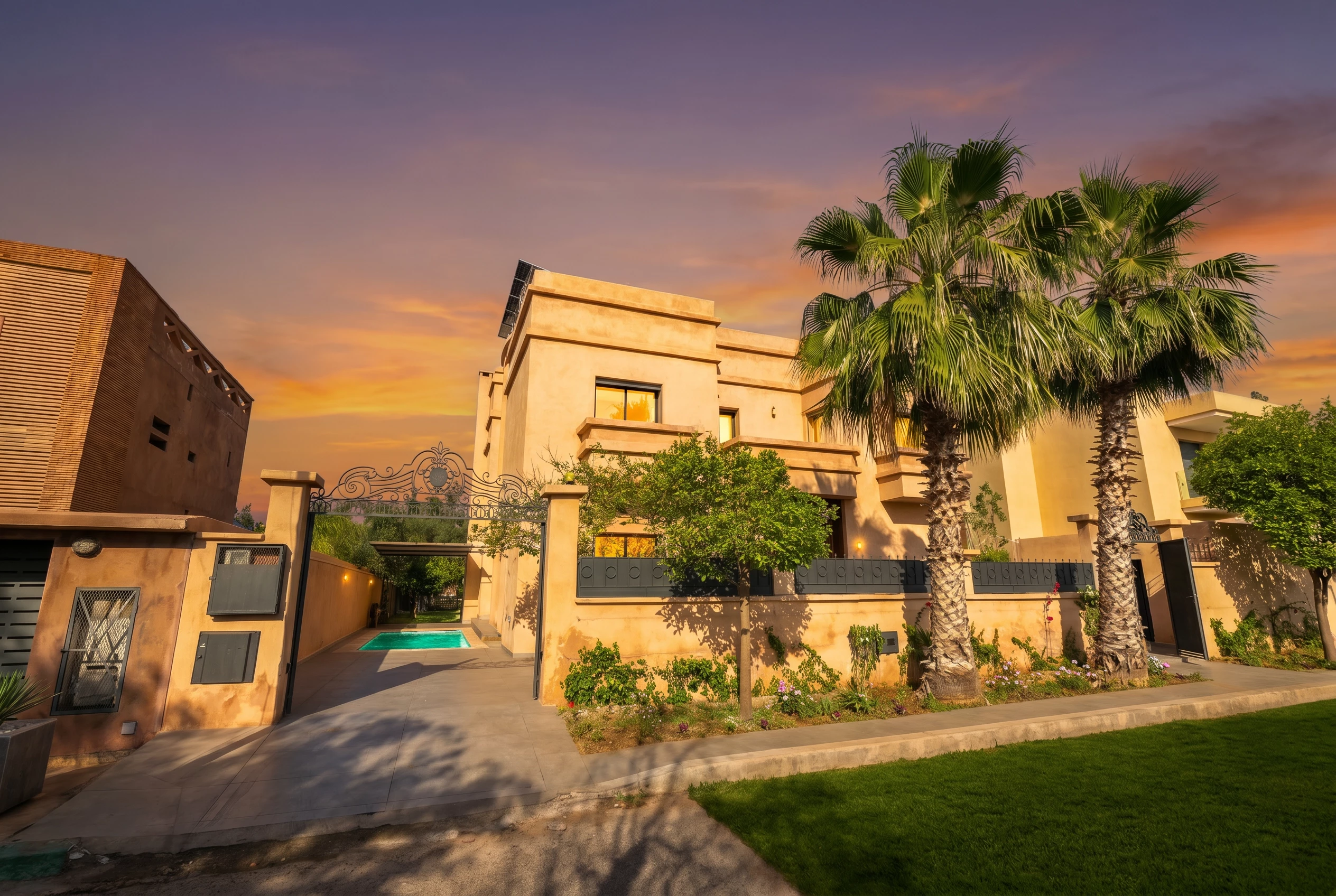 Modern villa with pool and deck